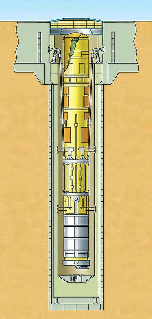 Схема ШПУ ракеты Р-36М
